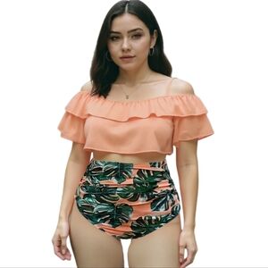 Heat Move Tropical Two-Piece Bathing Suit